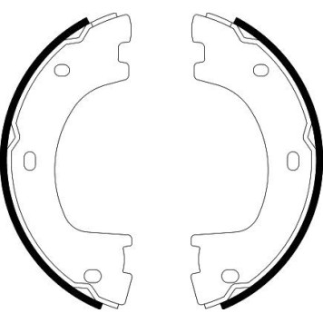 Hella 8DA 355 050-071 Bremsbackensatz, Feststellbremse Hella 8DA 355 050-071 Bremsbackensatz, Feststellbremse