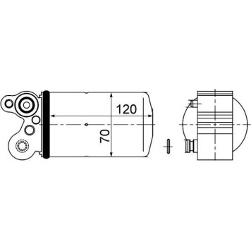Mahle AD 101 000S Trockner, Klimaanlage BEHR Mahle AD 101 000S Trockner, Klimaanlage BEHR