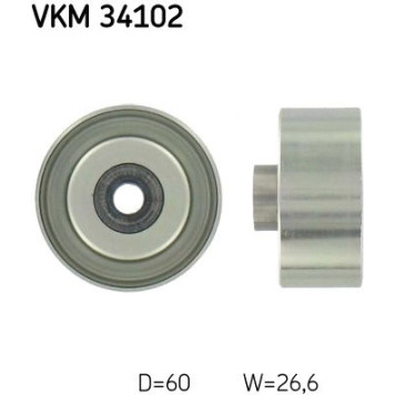SKF VKM 34102 Umlenkrolle/Führungsrolle, Keilrippenriemen SKF VKM 34102 Umlenkrolle/Führungsrolle, Keilrippenriemen