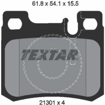 Textar 2130103 Bremsbelagsatz, Scheibenbremse Q+