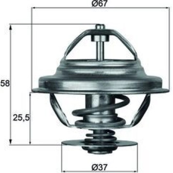 Mahle TX 21 80D Thermostat, Kühlmittel BEHR