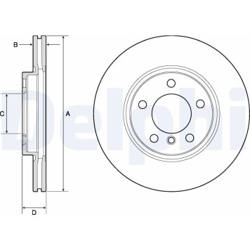 Delphi BG4771C Bremsscheibe