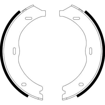 Hella 8DA 355 050-561 Bremsbackensatz, Feststellbremse