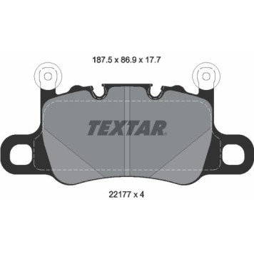 Textar 2217701 Bremsbelagsatz, Scheibenbremse Q+ Textar 2217701 Bremsbelagsatz, Scheibenbremse Q+