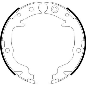 Hella 8DA 355 050-871 Bremsbackensatz, Feststellbremse Hella 8DA 355 050-871 Bremsbackensatz, Feststellbremse