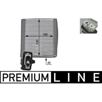 Mahle AE 119 000P Verdampfer, Klimaanlage BEHR Premium Line