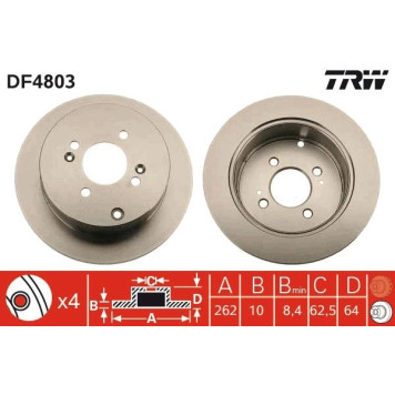 TRW DF4803 Bremsscheibe