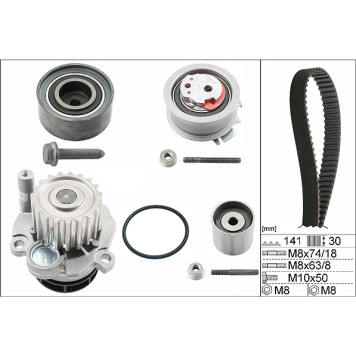 INA 530 0405 30 Wasserpumpe + Zahnriemensatz INA 530 0405 30 Wasserpumpe + Zahnriemensatz