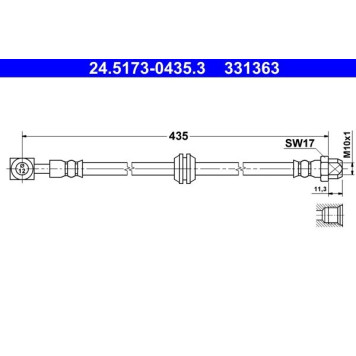 ATE 24.5173-0435.3 Bremsschlauch ATE 24.5173-0435.3 Bremsschlauch
