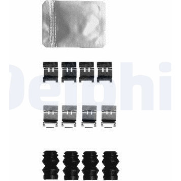 Delphi LX0593 Zubehörsatz, Scheibenbremsbelag Delphi LX0593 Zubehörsatz, Scheibenbremsbelag