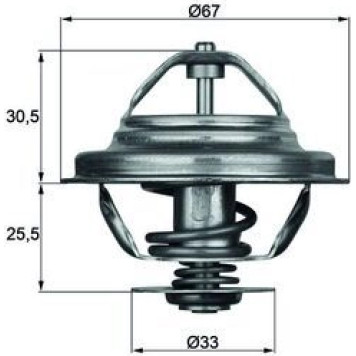 Mahle TX 27 71D Thermostat, Kühlmittel BEHR Mahle TX 27 71D Thermostat, Kühlmittel BEHR