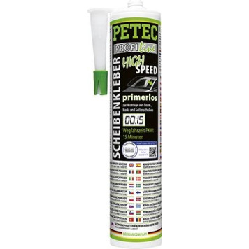 PETEC 84300 Scheibenkleber Inhalt: 290ml, Montagezeit: 10min, schwarz