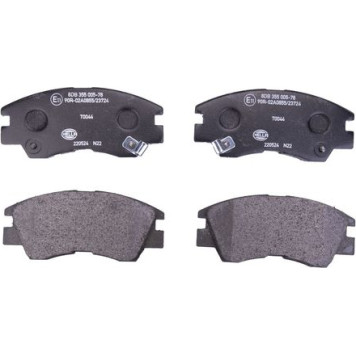 Hella 8DB 355 005-781 Bremsbelagsatz, Scheibenbremse
