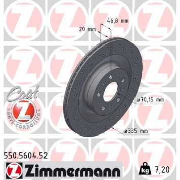 Zimmermann 550.5604.52 Bremsscheibe SPORT Z Zimmermann 550.5604.52 Bremsscheibe SPORT Z