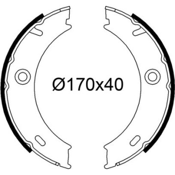 Valeo 564289 Bremsbackensatz Valeo 564289 Bremsbackensatz
