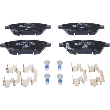 ATE | Bremsensatz, Scheibenbremse | 24.0122-0252.1 + 13.0460-2715.2