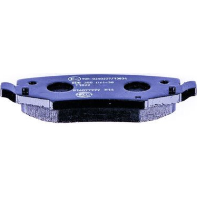 Hella | Bremsbelagsatz, Scheibenbremse | 8DB 355 014-381