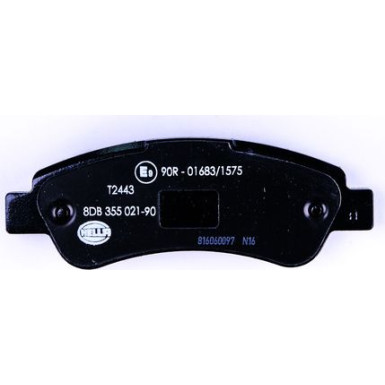 Hella | Bremsbelagsatz, Scheibenbremse | 8DB 355 021-901