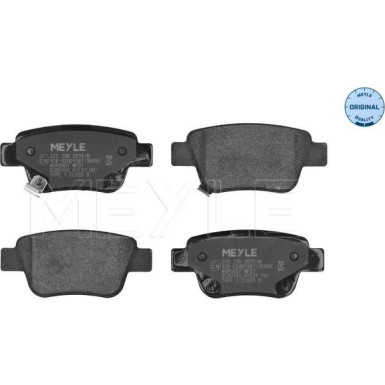 Meyle Bremsbelagsatz, Scheibenbremse MEYLE-ORIGINAL: True to OE 025 236 2016/W Meyle Bremsbelagsatz, Scheibenbremse MEYLE-ORIGINAL: True to OE 025 236 2016/W