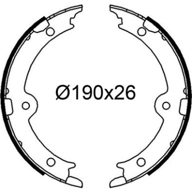 564275 Bremsbackensatz