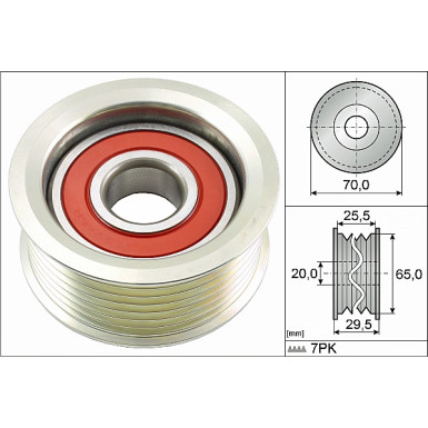 532 0803 10 Umlenk-/Führungsrolle, Keilrippenriemen