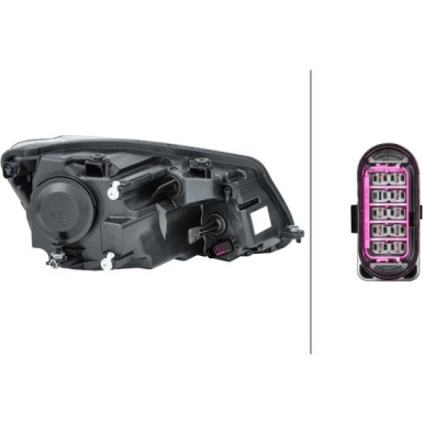 Hella 2 x HELLA Hauptscheinwerfer 1EL 010 551-111