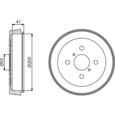 BOSCH | Bremstrommel | 0 986 477 199