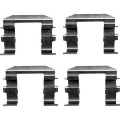 Hella | Zubehörsatz, Scheibenbremsbelag | 8DZ 355 204-491