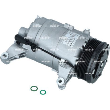 NRF EASY FIT 32409 Klimakompressor für MINI Schrägheck, Cabrio CVC, 12V, PAG 46, mit PAG-Kompressoröl, mit Dichtring