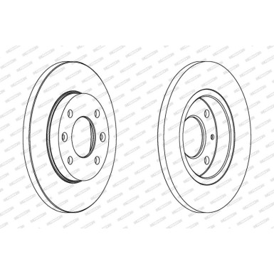 Ferodo Bremsscheibe PREMIER Coat+ disc DDF995C