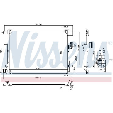 940786 Kondensator, Klimaanlage ** FIRST FIT **