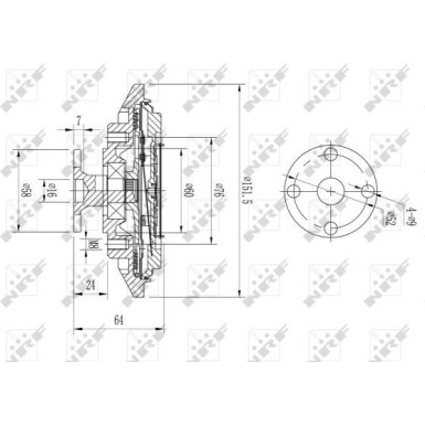 49643 Kupplung, Kühlerlüfter 49643 Kupplung, Kühlerlüfter