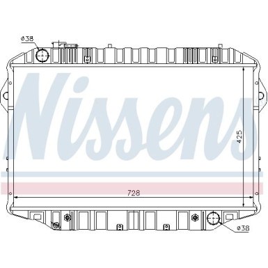 Nissens | Kühler, Motorkühlung | 64861
