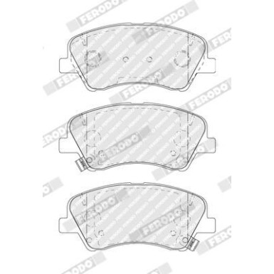 Ferodo | Bremsbelagsatz, Scheibenbremse | FDB5040