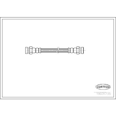 Corteco | Bremsschlauch | 19031735