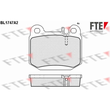 FTE | Bremsbelagsatz, Scheibenbremse | 9010330