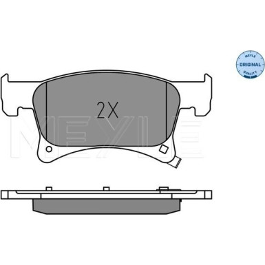 Meyle Bremsbelagsatz, Scheibenbremse MEYLE-ORIGINAL: True to OE 025 221 2318