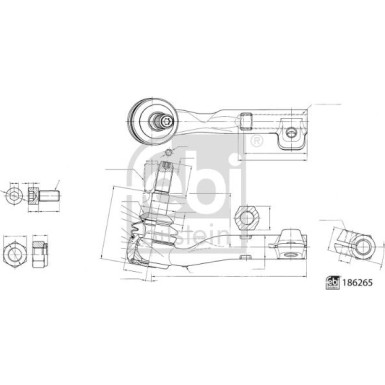 FEBI BILSTEIN 186265 Spurstangenkopf