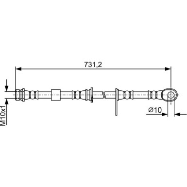 BOSCH | Bremsschlauch | 1 987 481 958