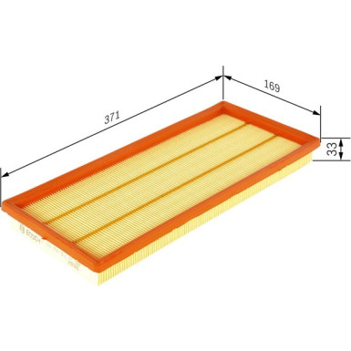 BOSCH F 026 400 326 Luftfilter BOSCH F 026 400 326 Luftfilter