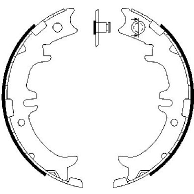 0 986 487 615 Bremsbackensatz, Feststellbremse