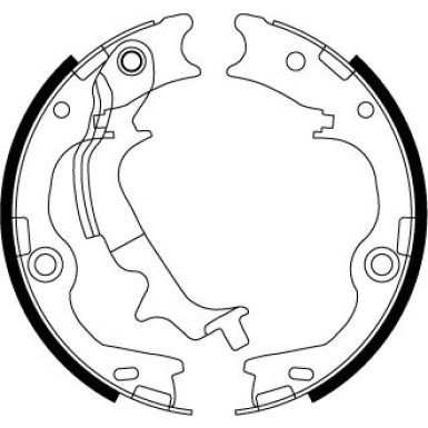 GS8817 Bremsbackensatz, Feststellbremse