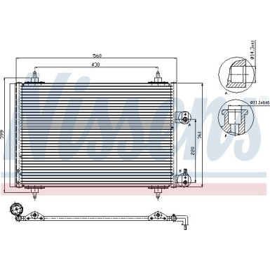 94560 Kondensator, Klimaanlage ** FIRST FIT **