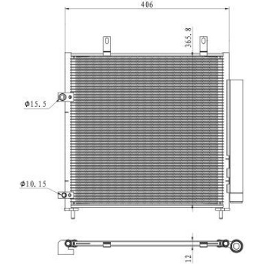 350451 Kondensator, Klimaanlage EASY FIT