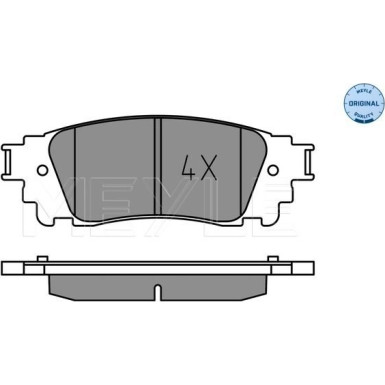 025 221 5315 Bremsbelagsatz, Scheibenbremse MEYLE-ORIGINAL: True to OE.