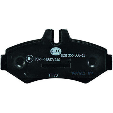 Hella | Bremsbelagsatz, Scheibenbremse | 8DB 355 008-651