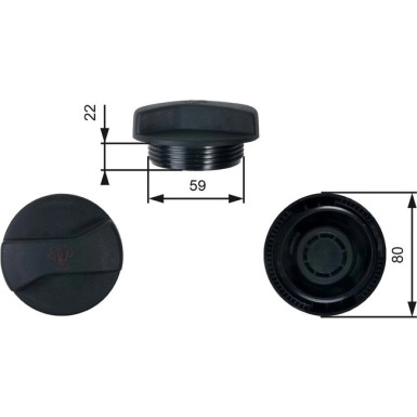 RC245 Verschlussdeckel, Kühlmittelbehälter