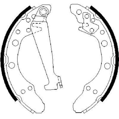 0 986 487 270 Bremsbackensatz