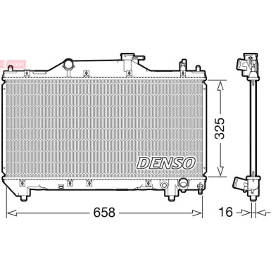 Denso | Kühler, Motorkühlung | DRM50131