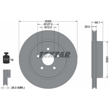 Textar | Bremsscheibe | 92269803